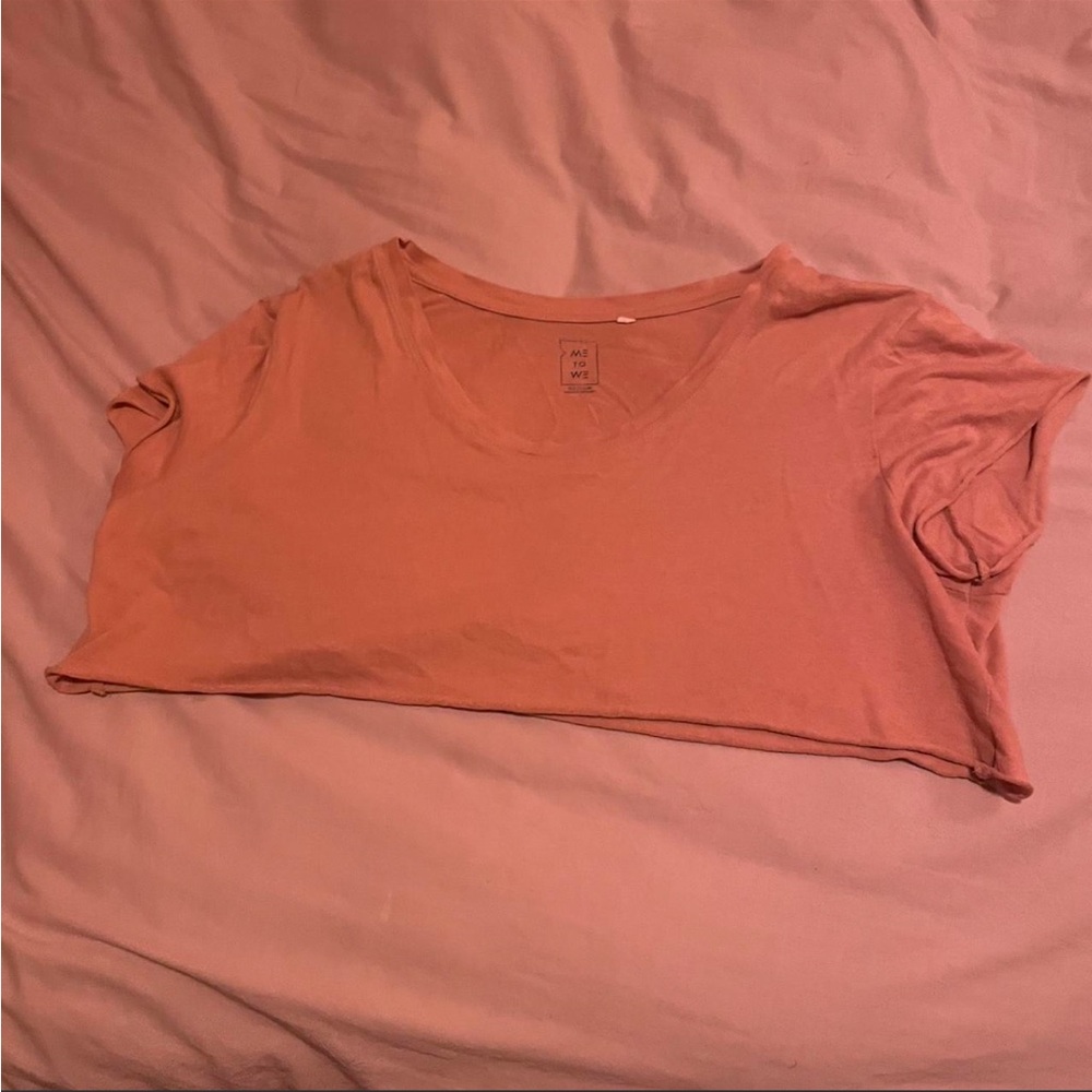 Me to We Coral Short Sleeve Tee